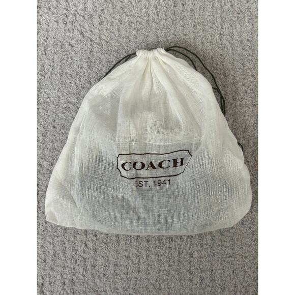 Coach 1941 Blue Gold Logo Print Kisslock Coin Purse #64273 - Picture 7 of 7